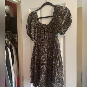 Floral spring mini dress